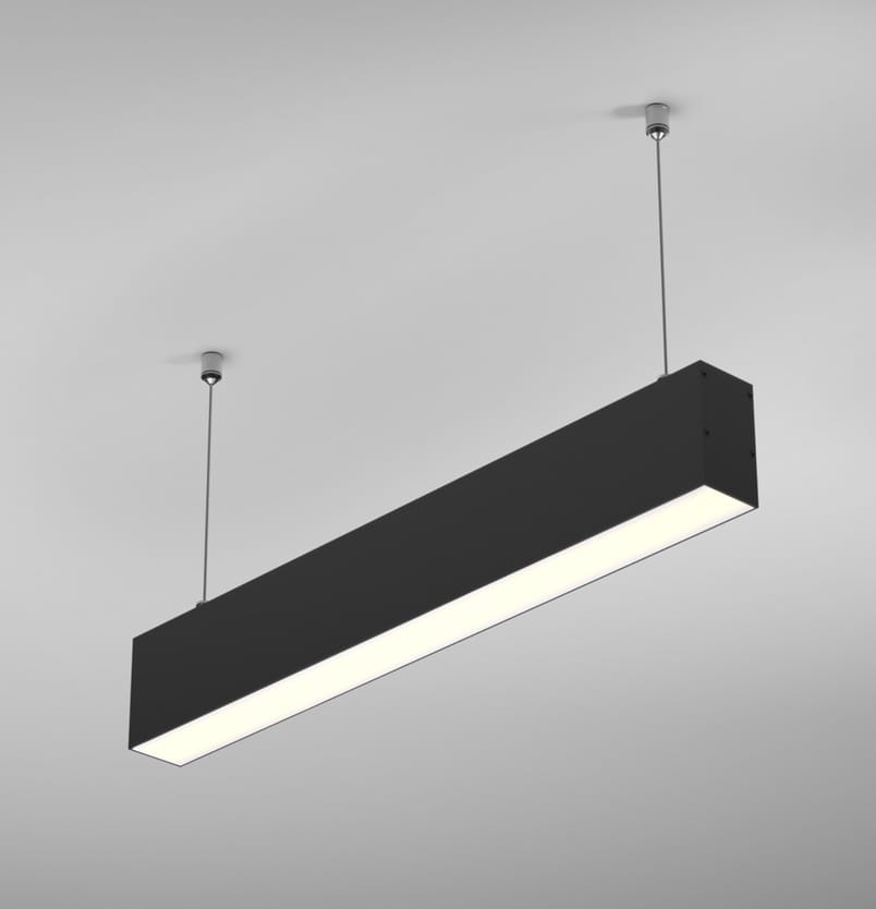 Close-up of a refurbished Orline luminaire